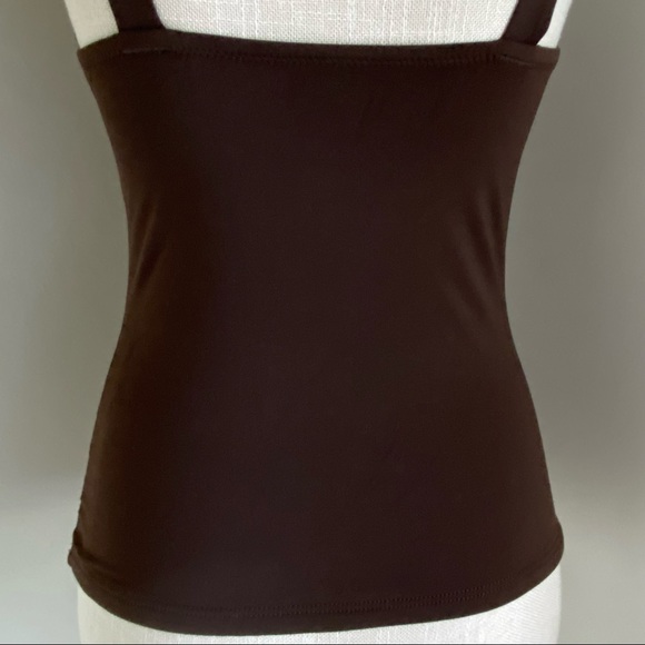 JCrew Brown Tankini Top, Medium - Picture 6 of 16